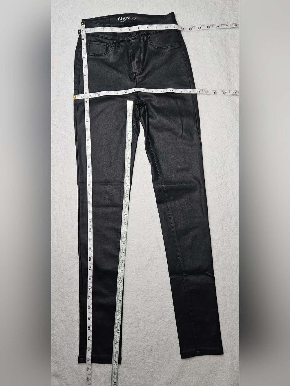 Bianco Black Coated Skinny Jeans - Picture 3 of 10